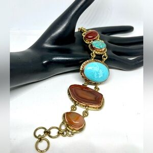 Crossed Gypsy Soul Gemstone Bracelet